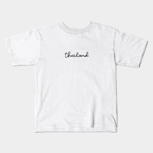 thailand - black Kids T-Shirt